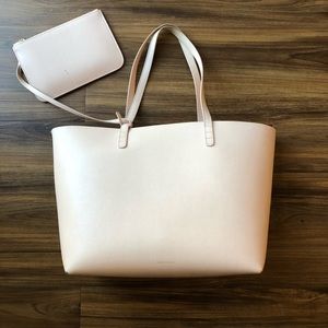 Mansur Gavriel Pink Leather Tote Bag